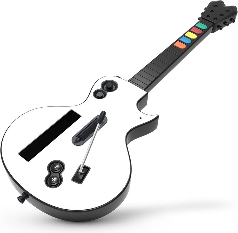 Hyperkin - Hyper Strummer - Wireless Wii Guitar Controller with Strap - Compatible with Guitar Hero and Rock Band Games (EXCLUDING: Rock Band 1) - Image 4
